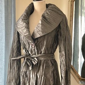 🇨🇦 Bianca Nygard Grey Metallic Coat